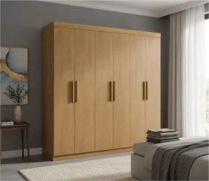 GUARDA-ROUPA D.DORO COLIBRI 6 PORTAS MDP/MDF - CINAMOMO