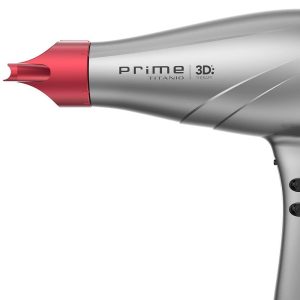 SECADOR DE CABELO GAMA PRIME TITÂNIO 3D - CINZA/VERMELHO