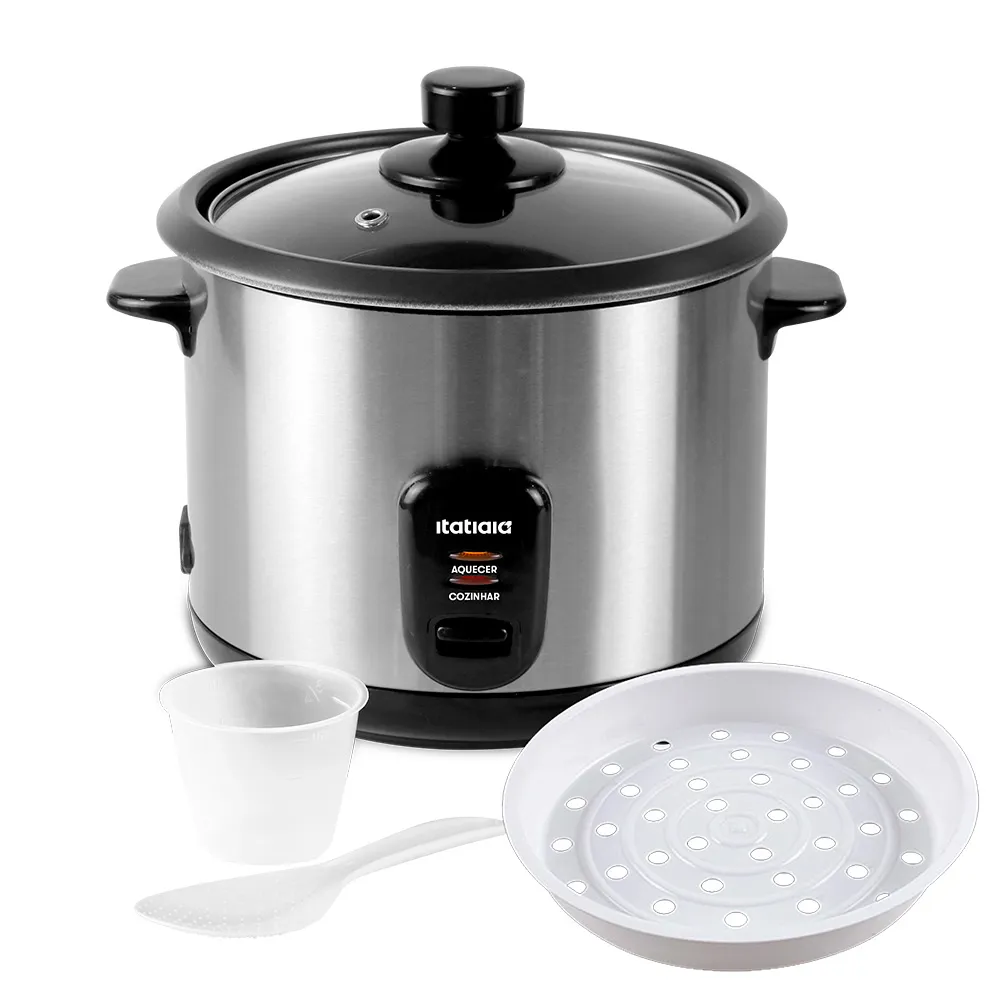 PANELA DE ARROZ ELÉTRICA 8 XÍCARAS 127V MIDI - ITATIAIA - INOX - Imagem 2