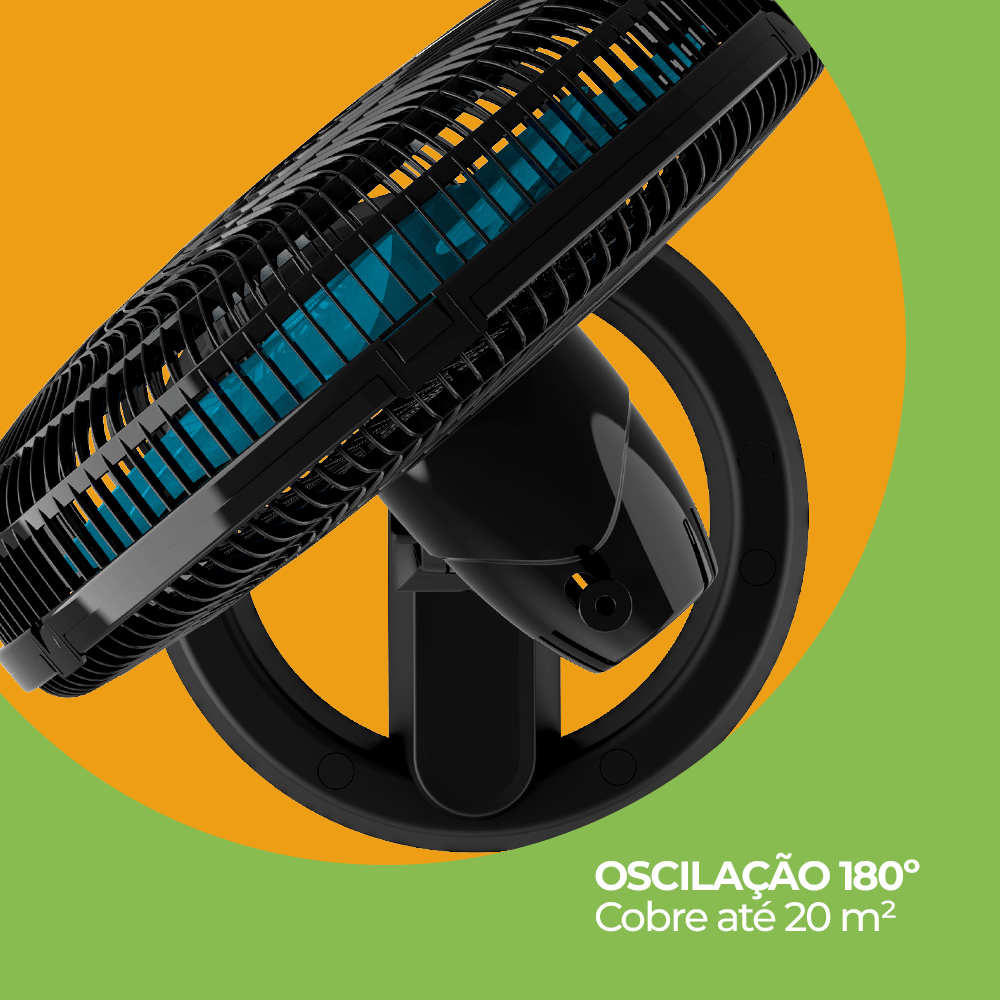 VENTILADOR CADENCE REFRESH TURBO PRO COLUNA - PRETO/AZUL - Imagem 3