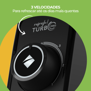 VENTILADOR CADENCE REFRESH TURBO PRO COLUNA - PRETO/AZUL