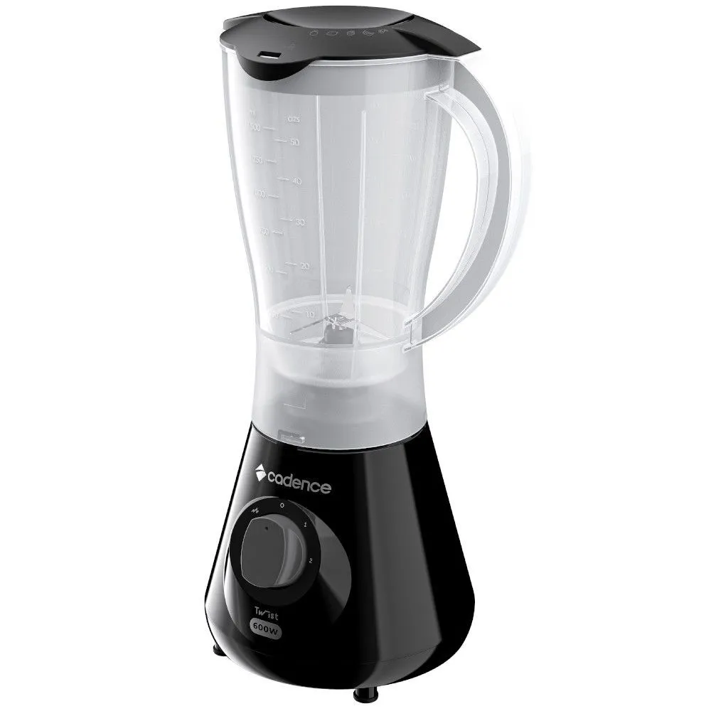 LIQUIDIFICADOR CADENCE LIQ100 TWIST 2,2L 2 VELOCIDADES + PULSAR 600W - PRETO - Imagem 6