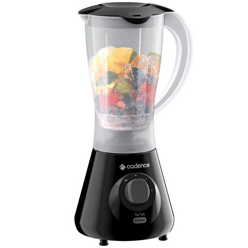 LIQUIDIFICADOR CADENCE LIQ100 TWIST 2,2L 2 VELOCIDADES + PULSAR 600W - PRETO - Imagem 7