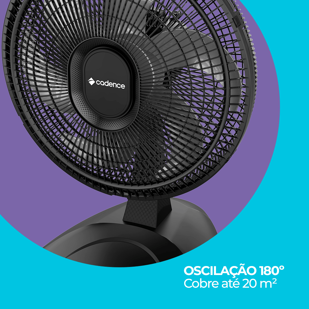 VENTILADOR CADENCE REFRESH TURBO VTR410 - PRETO - Imagem 14
