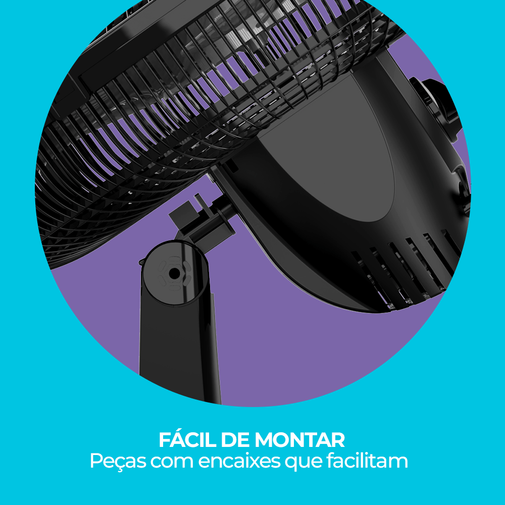 VENTILADOR CADENCE REFRESH TURBO VTR410 - PRETO - Imagem 9