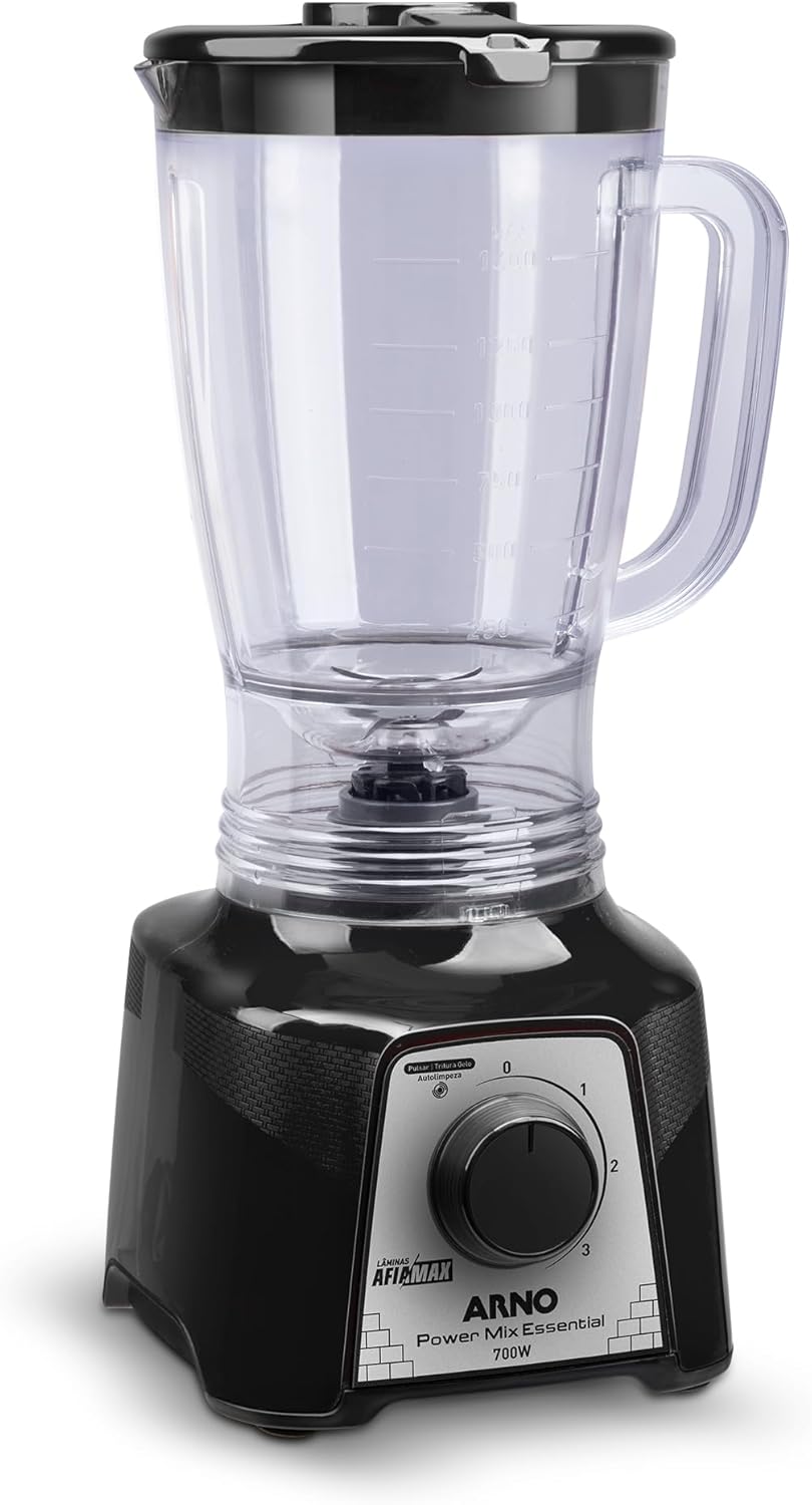 LIQUIDIFICADOR ARNO POWER MIX 700W LQ19, JARRA DE 2,4L, 4 LÂMINAS AFIAMAX 18% MAIS AFIADAS, 3 VELOCIDADES, ALTA DURABILIDADE E DESEMPENHO SUPERIOR - VERMELHO - LQ18 - Imagem 7