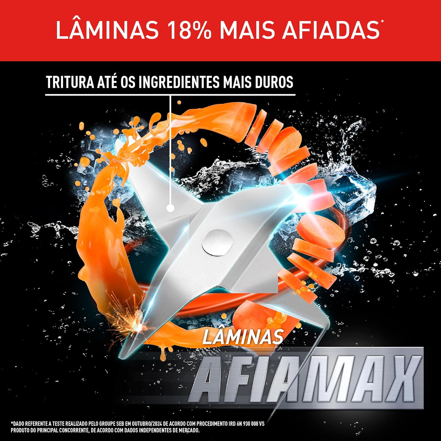 LIQUIDIFICADOR ARNO POWER MIX 700W LQ19, JARRA DE 2,4L, 4 LÂMINAS AFIAMAX 18% MAIS AFIADAS, 3 VELOCIDADES, ALTA DURABILIDADE E DESEMPENHO SUPERIOR - VERMELHO - LQ18 - Imagem 4
