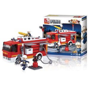 BLOCOS CAMINHÃO DE BOMBEIRO MULTIKIDS BR1199 - VERMELHO