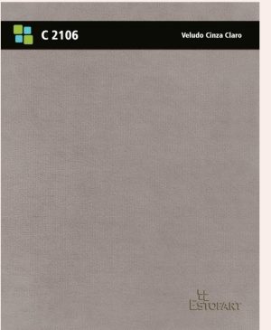 SOFA RETRATIL ESTOFART JUMP 290L - VELUDO CINZA CLARO - 2106
