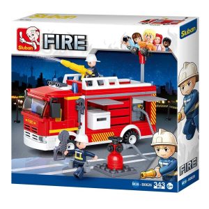 BLOCOS CAMINHÃO DE BOMBEIRO MULTIKIDS BR1199 - VERMELHO