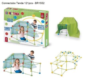 TENDA MULTIKIDS CONNECTUBO 121 PEÇAS BR1552 - VERDE