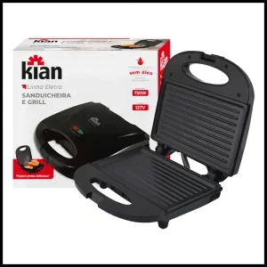 SANDUICHEIRA E GRILL MISTEIRA KIAN 750W - PRETA